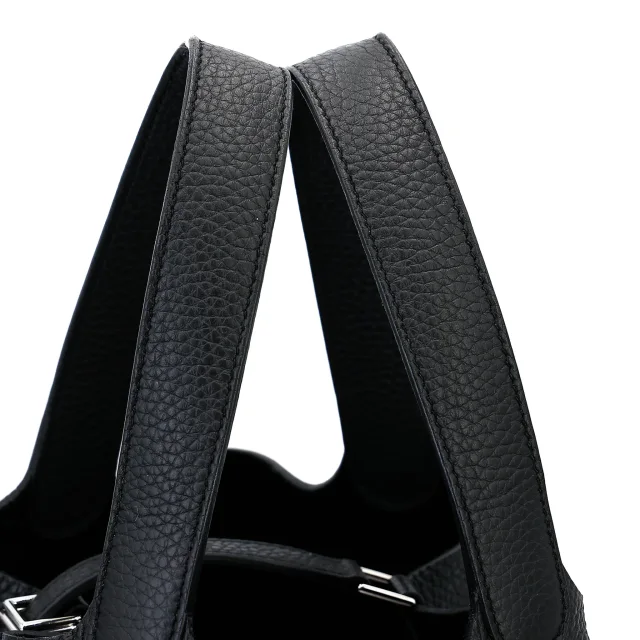 Hermès Picotin Lock MM Noir (89) in Black Clemence leather from Ginza Xiaoma, photo 3 of 4