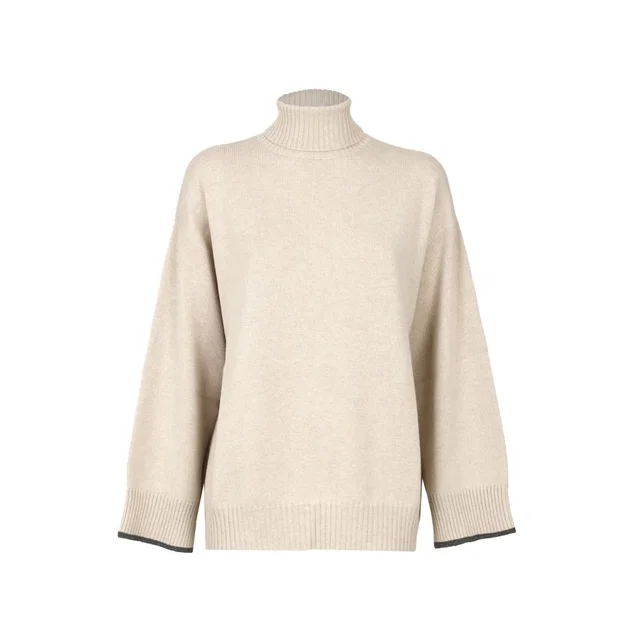 Brunello Cucinelli Beige Cashmere Sweater in Beige Cashmere from HEWI