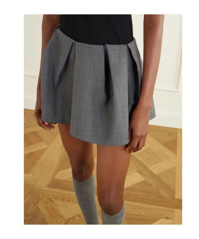 SHUSHU/TONG Pleated Mini Skirt, photo 4 of 4 from SENSER