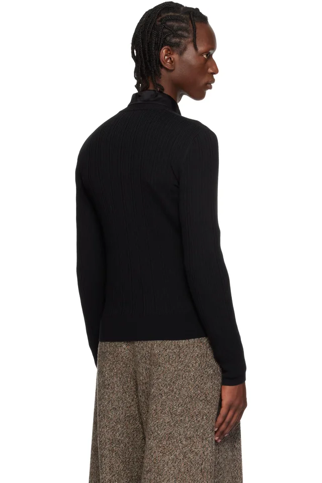 Dries Van Noten Black Wool Cardigan, photo 3 of 4 from SSENSE