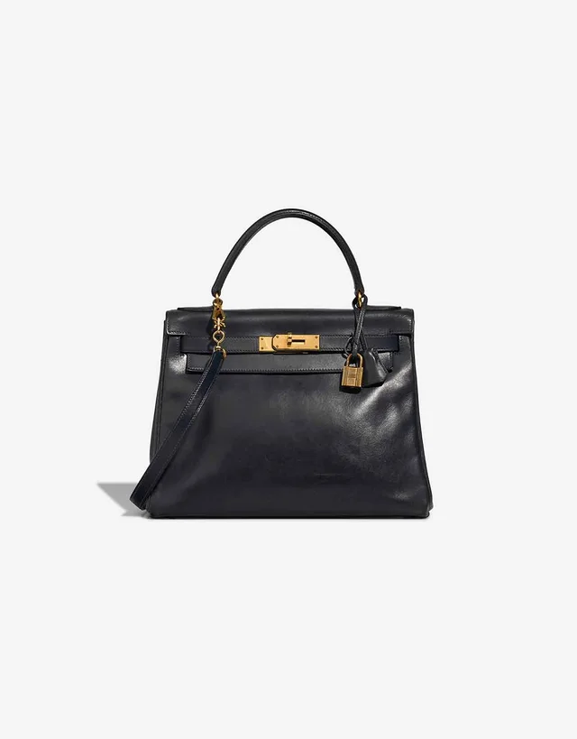 Hermès Kelly 28 Box Bleu Marine from SACLÀB