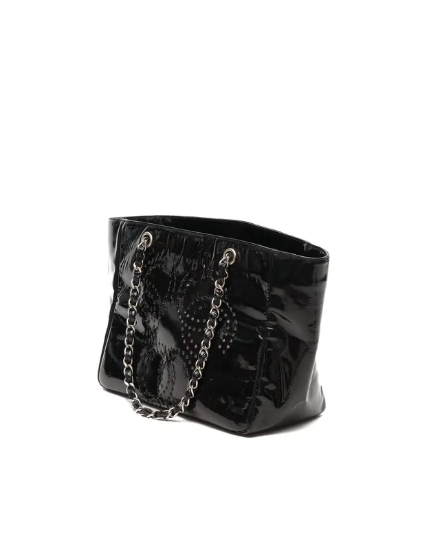 Chanel Camellia Patent Chain Tote Bag in Patent leather from A Retro Tale, photo 3 of 13