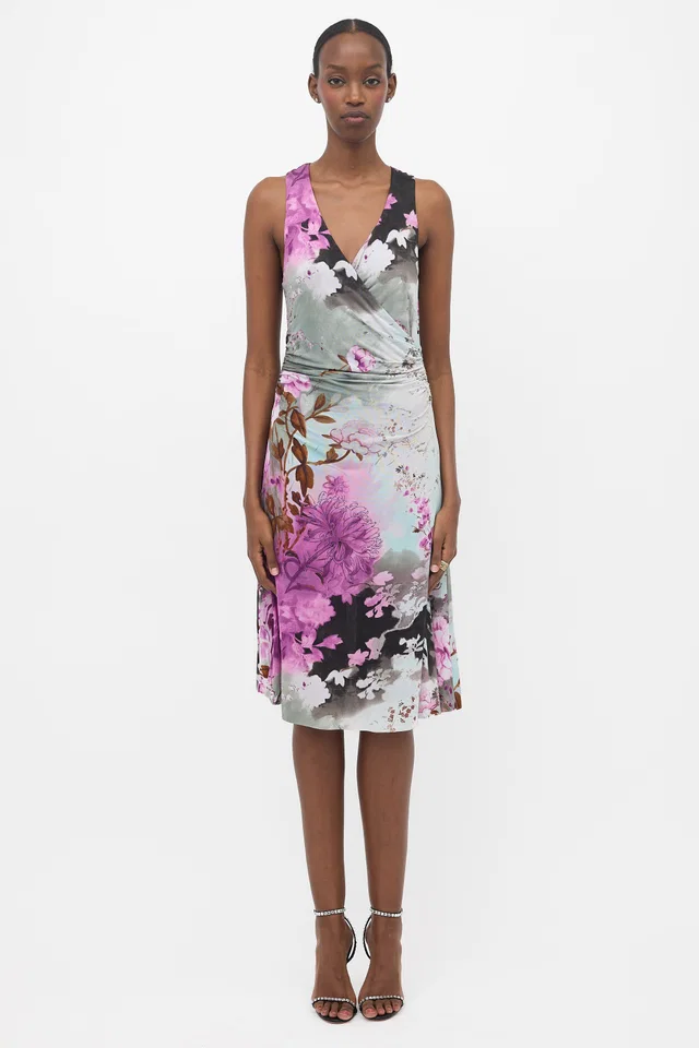 Etro Jersey Floral Sleeveless Dress from VSP Consignment