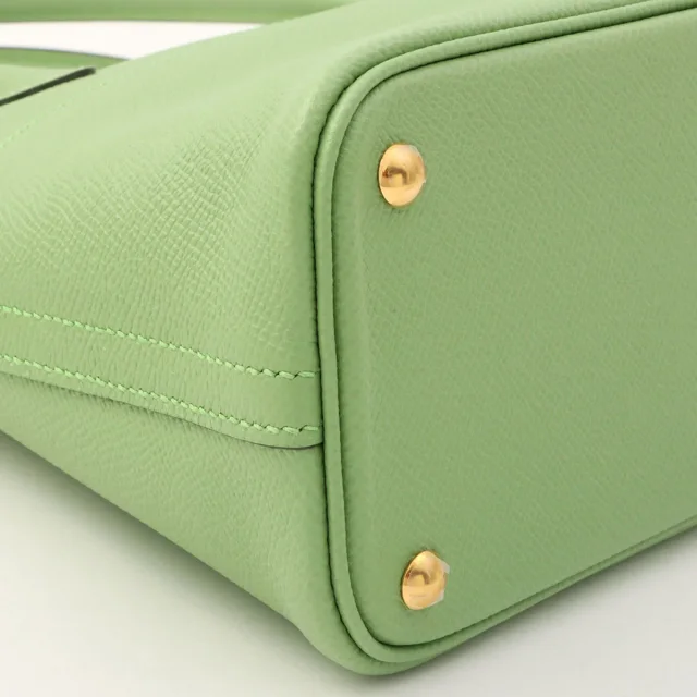 Hermès 2020 Bolide 27 Vert Criquet in Green Epsom leather from VINTAGE QOO TOKYO, photo 9 of 12