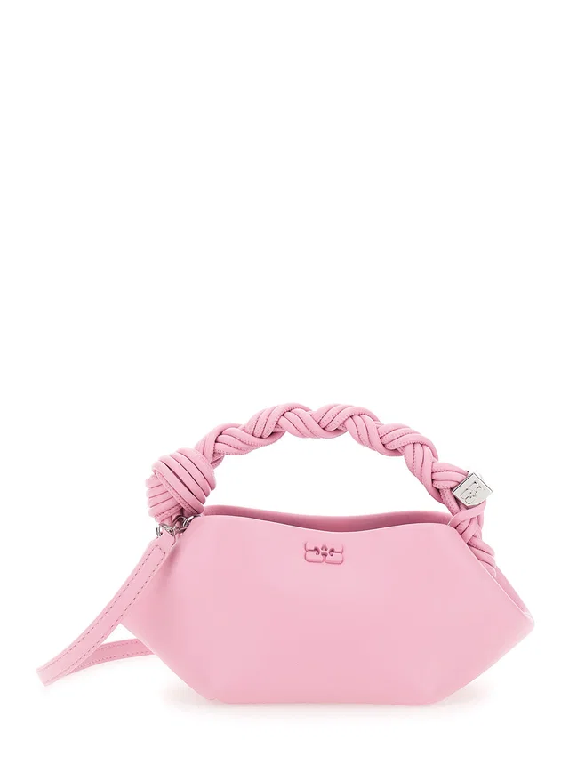GANNI Shoulder Bag — Pink Tech Fabric in Pink from HEWI