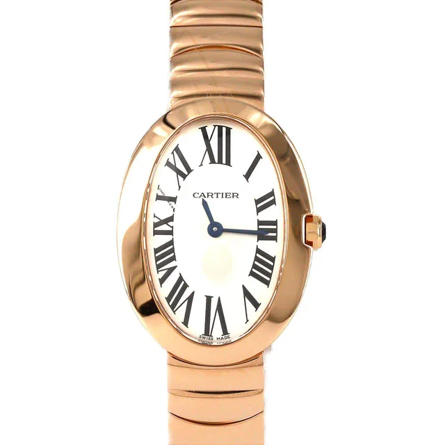 Cartier Baignoire SM Pink Gold Quartz in Pink from LuxUness