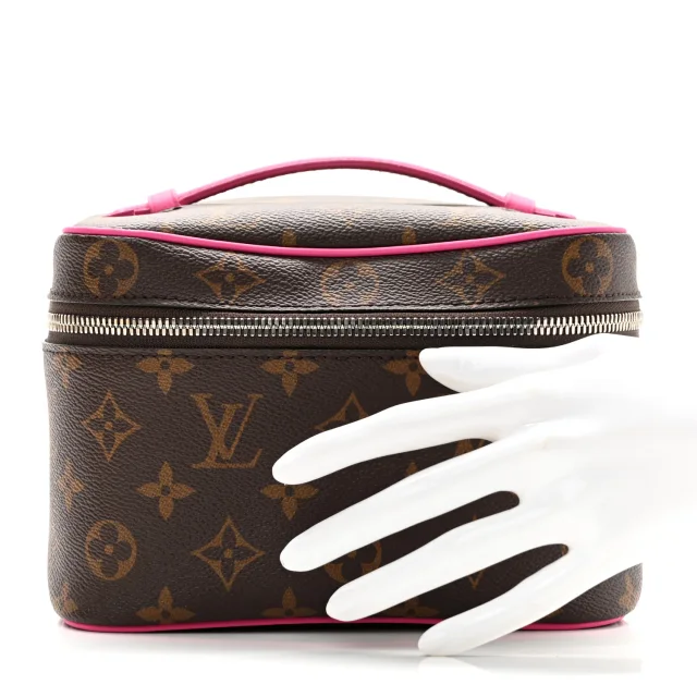 Louis Vuitton Monogram Macassar Nice Mini Fuchsia in Pink Coated canvas from FASHIONPHILE, photo 2 of 6