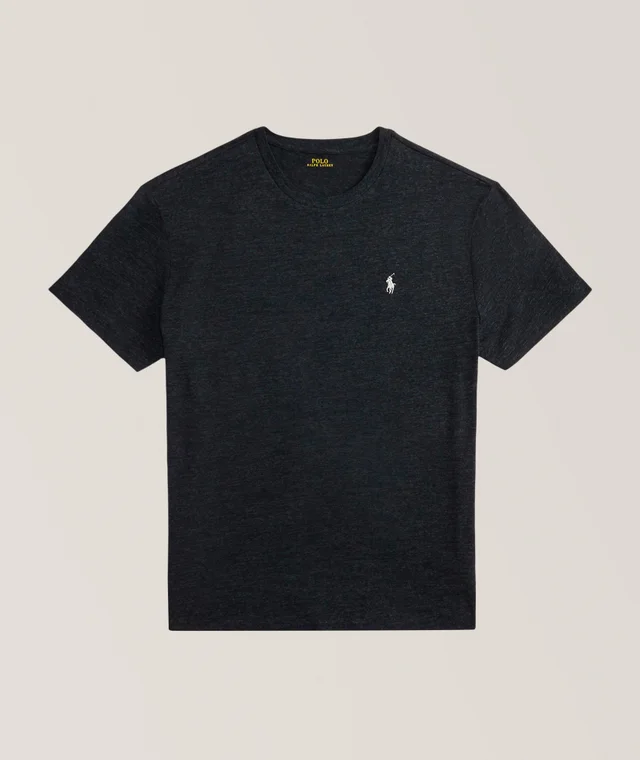 Polo Ralph Lauren Jersey Crewneck T-Shirt in Black Cotton & Cotton Blends from Harry Rosen, photo 1 of 1