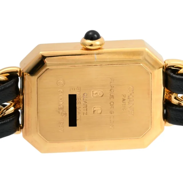 Chanel Première S H0001 Quartz Black/Gold in Black from VINTAGE QOO TOKYO, photo 7 of 9