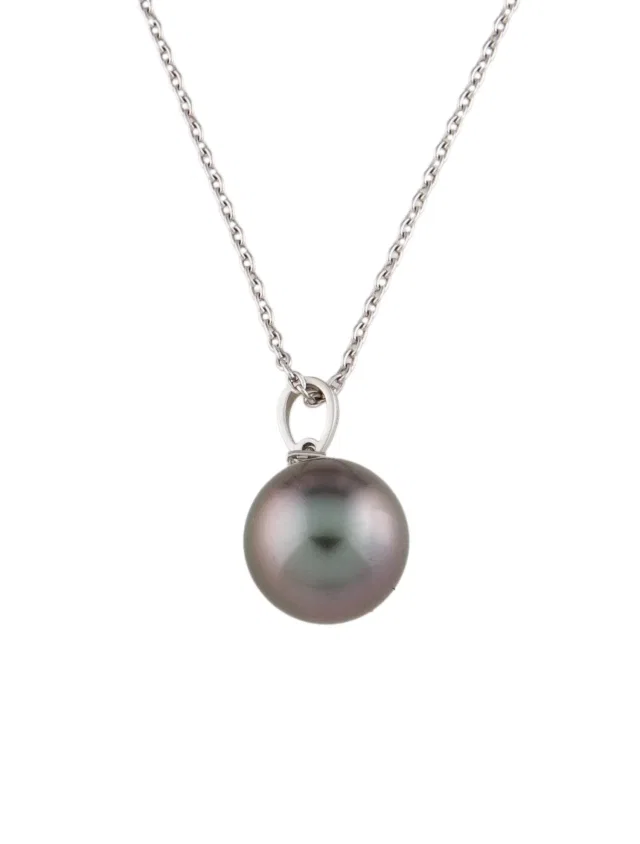 Mikimoto 18K Pearl & Diamond Pendant Necklace, 18" in multicolor from The RealReal
