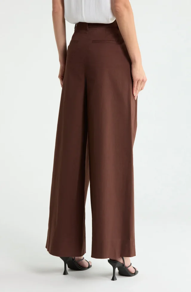 Derek Lam 10 Crosby Juliana Wide Leg Pleated Pants, photo 2 of 3 from Nordstrom Rack