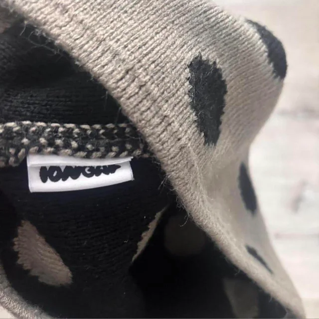 Balenciaga Men's Beanies - Grey/Brown in red|brown|gray from Depop, photo 3 of 4