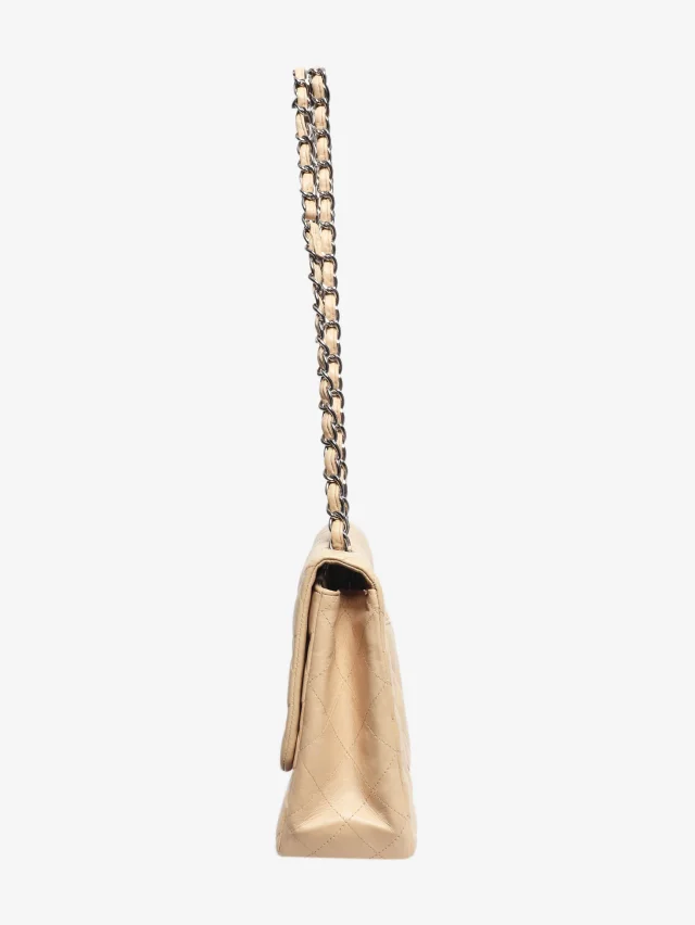 Chanel Beige 2009 classic single flap bag in Beige Woven leather from Sign of the Times, photo 4 of 10