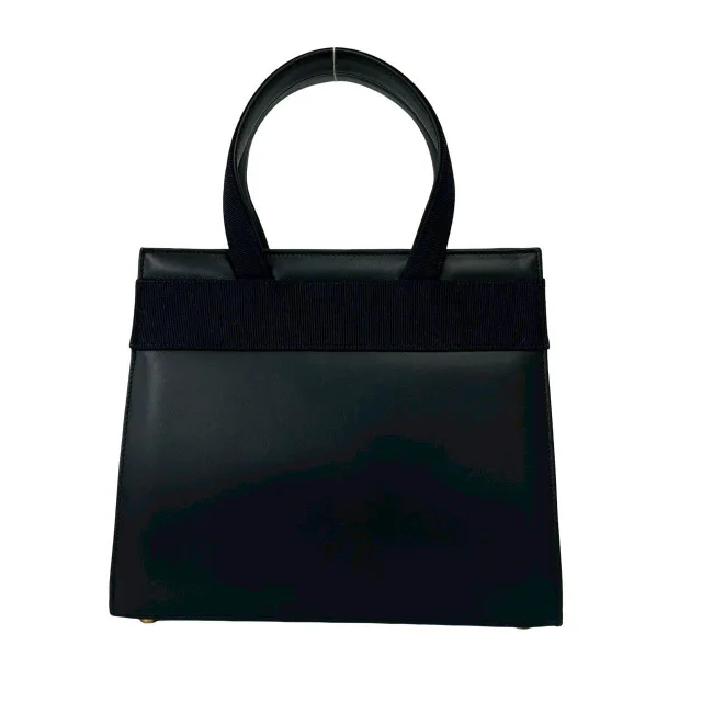 Ferragamo Vara Ribbon Leather 2way Bag in Black Leather from LuxUness, photo 3 of 10
