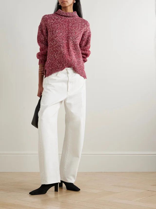 PROENZA SCHOULER WHITE LABEL Sol knitted turtleneck sweater in Red, photo 2 of 2 from NET-A-PORTER (Canada)