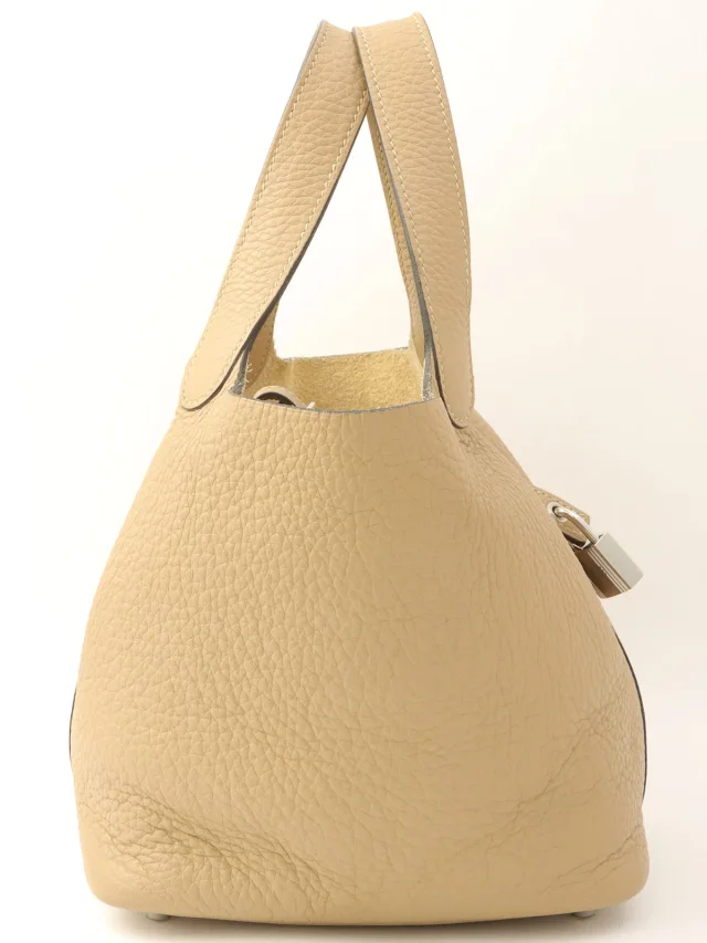 Hermès 2021 Picotin Lock PM Trench in Clemence leather from VINTAGE QOO TOKYO, photo 3 of 13