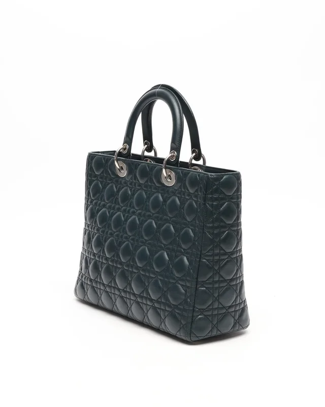 Large Lady Dior Bag in Leather from A Retro Tale, photo 3 of 12