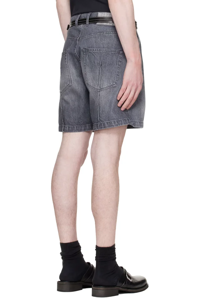 mfpen Gray Ceremony Denim Shorts, photo 3 of 5 from SSENSE