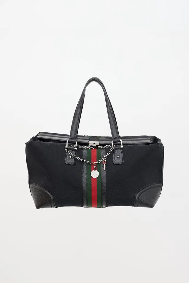 Gucci GG Monogram Treasure Boston Bag in Coated canvas from VSP Consignment