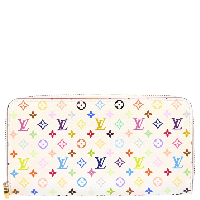 Louis Vuitton 2013 White Multicolor Zippy Wallet M60241 in White Canvas from AMORE Vintage Tokyo