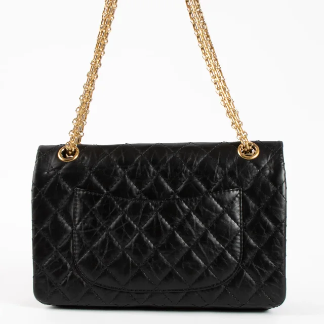 Chanel Aged Calfskin Medium Reissue 2.55 Bag in Black Calfskin from Labellov, photo 4 of 9