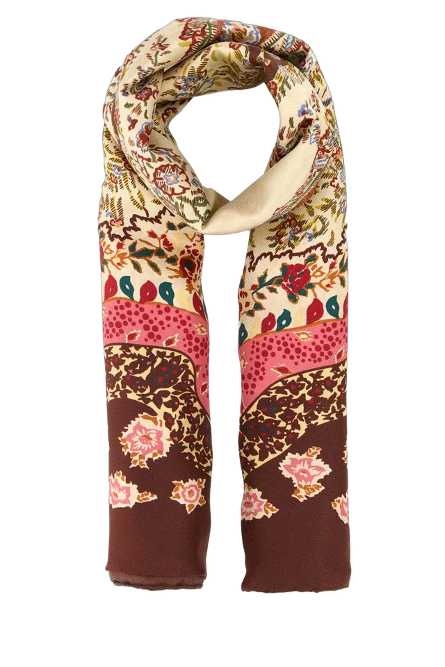 Valentino Garavani Silk Printed Foulard Scarf — Multicolor Exterior: Scarfs in Multicolor Silk from HEWI