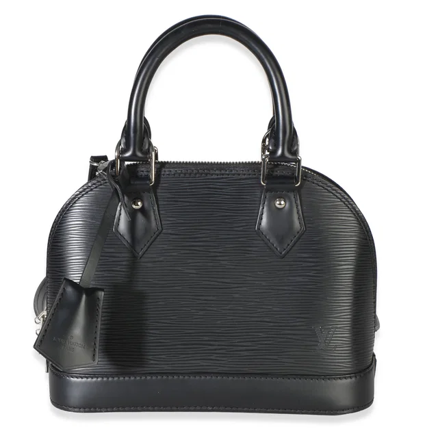 Louis Vuitton Black Epi Alma BB in Black Coated canvas from myGemma