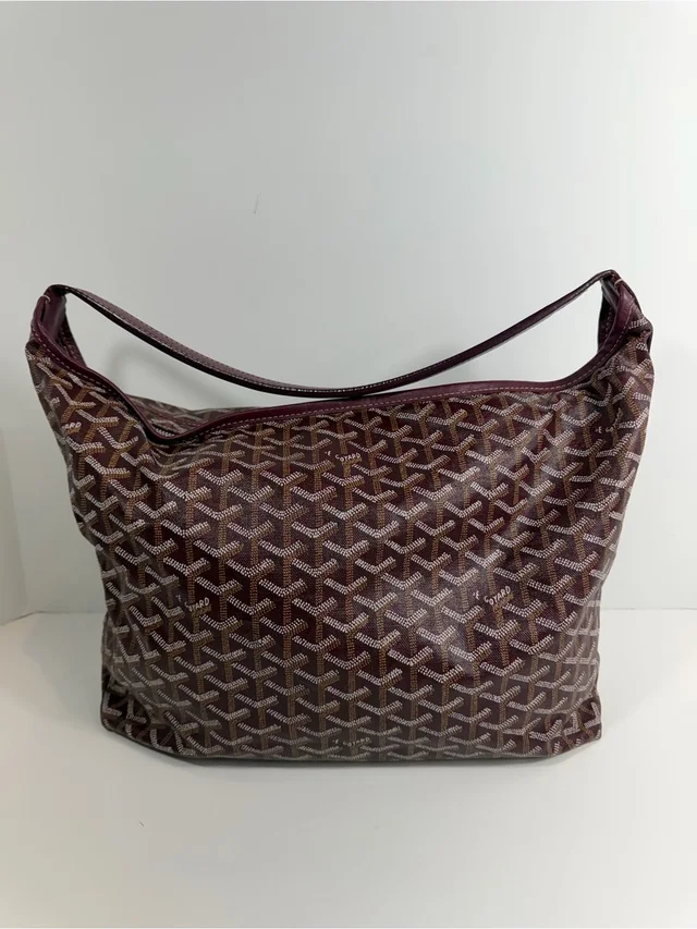 Goyard Burgundy Goyardine Canvas Martin Hobo Bag Mm in red|white Canvas from Poshmark