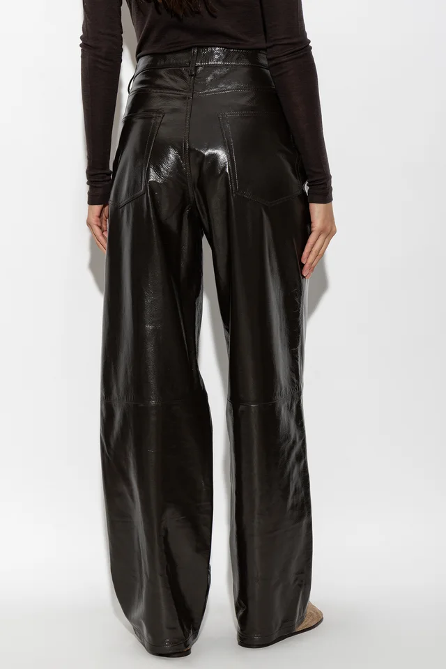 Róhe lacquer baggy leather trousers, photo 2 of 4 from SENSER