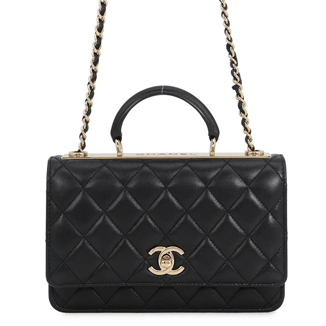 Chanel Trendy CC Chain Wallet BlackAP4184 Lambskin in Lambskin from GALLERY RARE