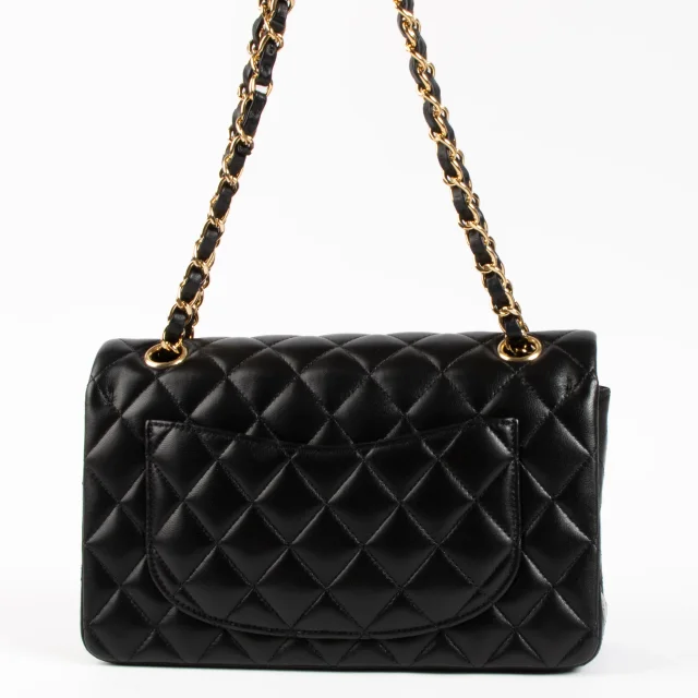 Chanel Small Classic Handbag in Black Lambskin from Labellov, photo 4 of 10