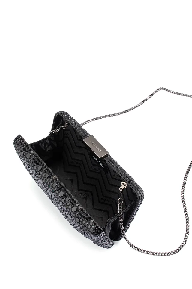 olga berg Harriet Crystal Clutch in Black, photo 4 of 4 from REVOLVE (Canada)