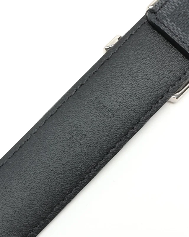 Damier Graphite LV Belt, Size 100 in Grey Canvas from A Retro Tale, photo 6 of 6