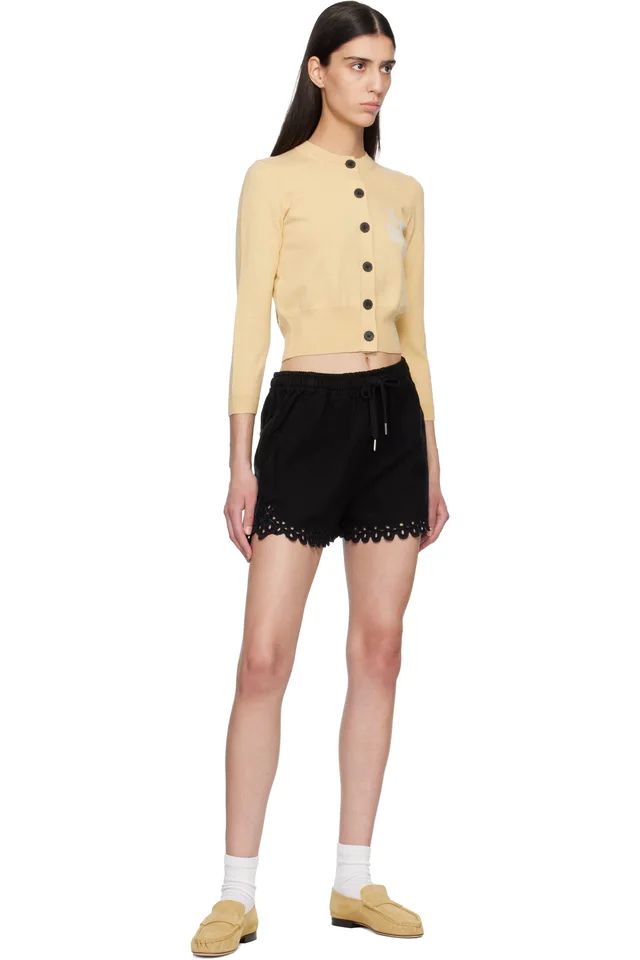 Isabel Marant Etoile Black Balyme Shorts, photo 4 of 4 from SSENSE