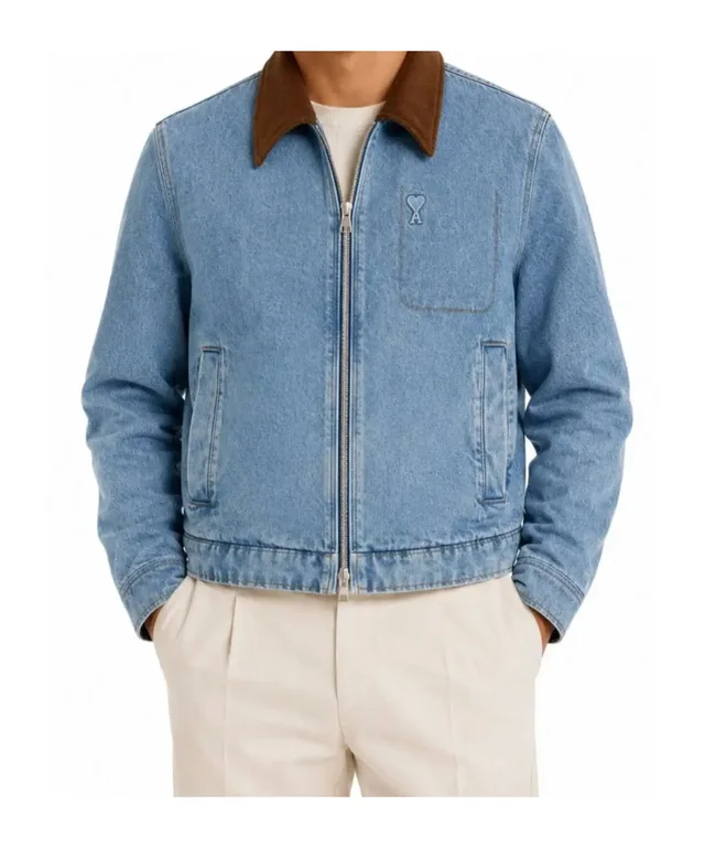 Ami Paris AMI Zipped Denim Jacket, photo 4 of 5 from SENSER