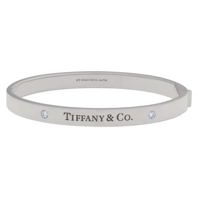 Tiffany & Co. Hinged Bangle bracelet in White White Gold from Gray And Sons