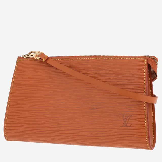 Louis Vuitton handbag Brown Épi leather accessories pouch in Brown Leather from Collector Square