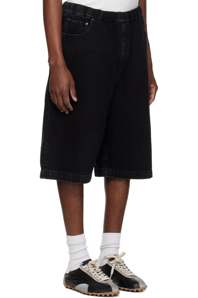 Entire Studios Black Spar Shorts, photo 2 of 4 from SSENSE