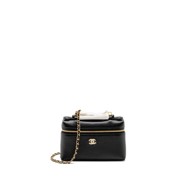Chanel 26A CC Vanity in Black Caviar leather from EMIER