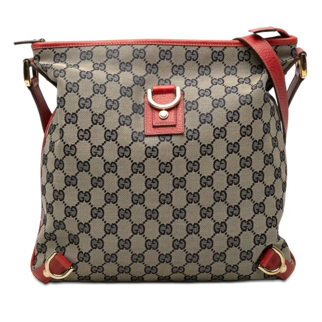 Beige Gucci GG Canvas Abbey D Ring Crossbody in Beige Canvas from Designer Revival