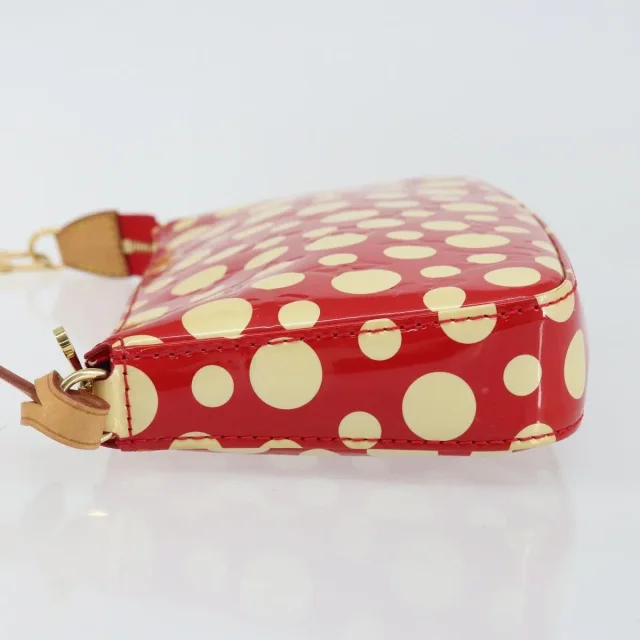 Louis Vuitton Pochette Accessoires Yayoi Kusama Painted Dots Monogram Vernis Red Patent_leather Bag in Red Patent leather from HEWI, photo 4 of 23