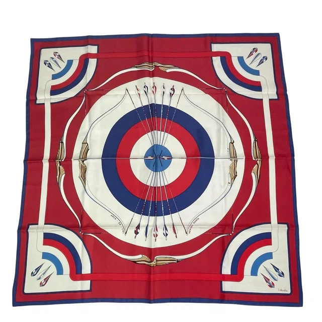 Hermès Carre 90 Silk Scarf Arcs En Ciel Multicolor in Multicolor Silk from The Reluxe