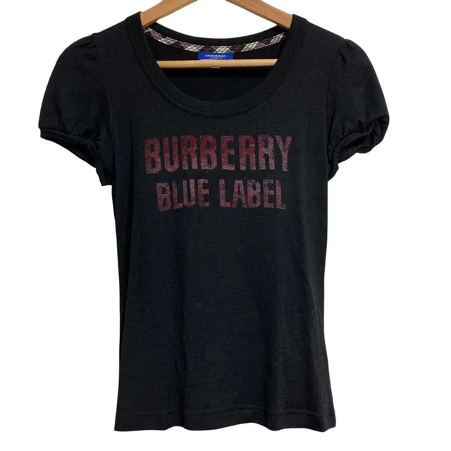 Burberry Blue Label Wool Knit Top in Blue Wool from LuxUness