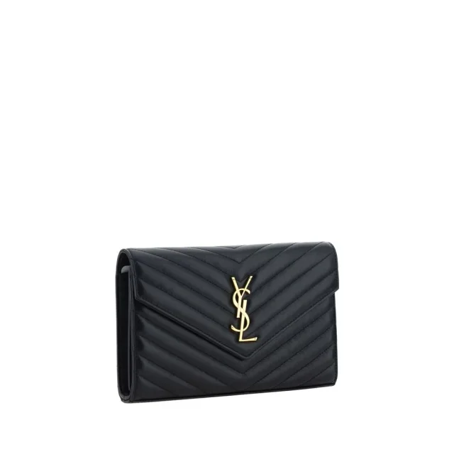 Saint Laurent Black Calf Leather Bos Taurus Shoulder Bag in Black Calfskin from HEWI, photo 2 of 4