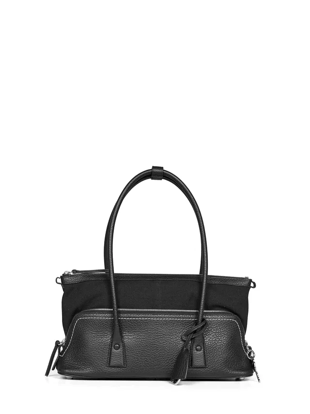Maison Margiela 5ac Shoulder Bag — Black Calf Leather in Black Calfskin from HEWI