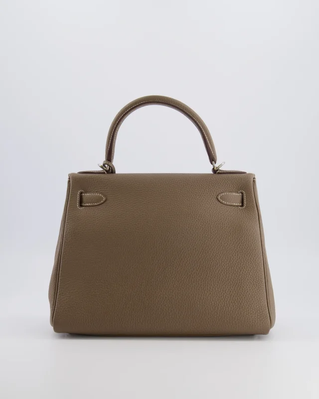 Hermès Kelly 28 Retourne Bag in Taupe Togo leather from Sellier, photo 10 of 23