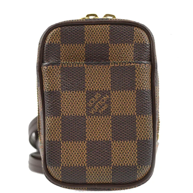 Louis Vuitton 2007 Damier Etui Okapi PM Camera Case N61738 in Canvas from AMORE Vintage Tokyo