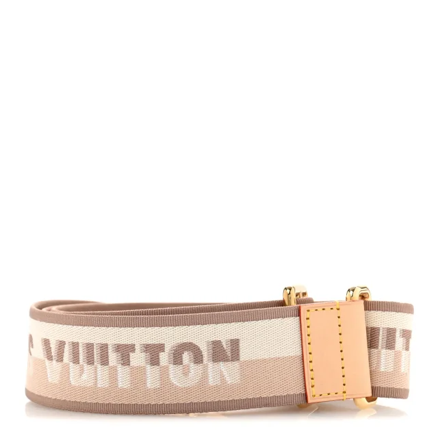 Louis Vuitton Jacquard Speedy Bandouliere 20 Shoulder Strap Beige in Beige Leather from FASHIONPHILE, photo 2 of 5
