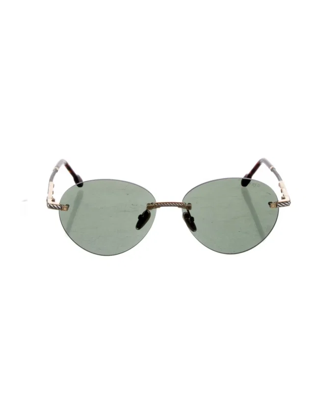 FRED Round Tinted Sunglasses in gold from The RealReal