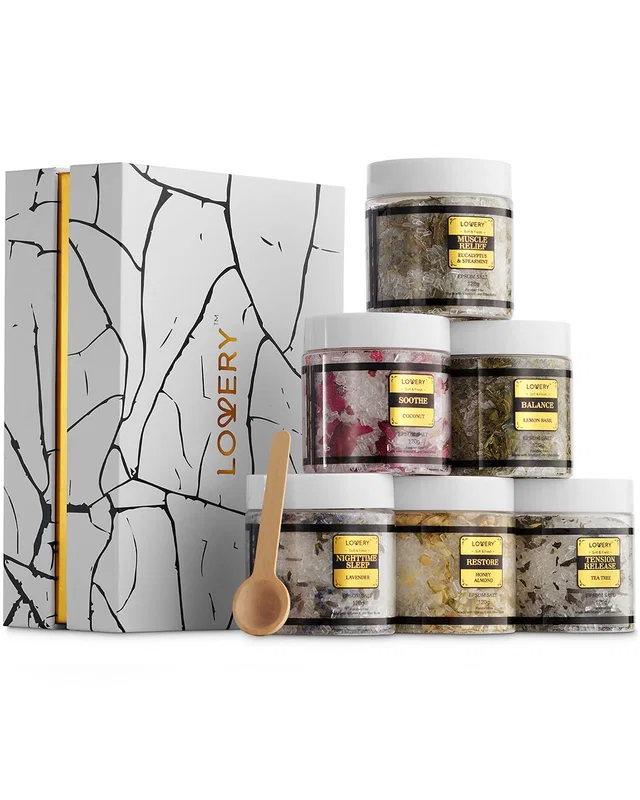 Lovery Epsom Salt Gift Set with 6 Scented Bath Soaks, image 1 of 1 from Rue La La